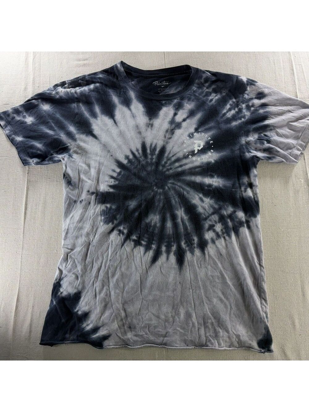 Primitive Skateboarding Men's M Tie Dye Graphic T-Shirt - Big Back Logo